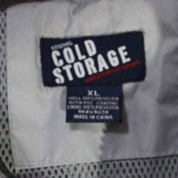Men's COLD STORAGE Grey Windbreaker, sz XL - Picture 4 of 6